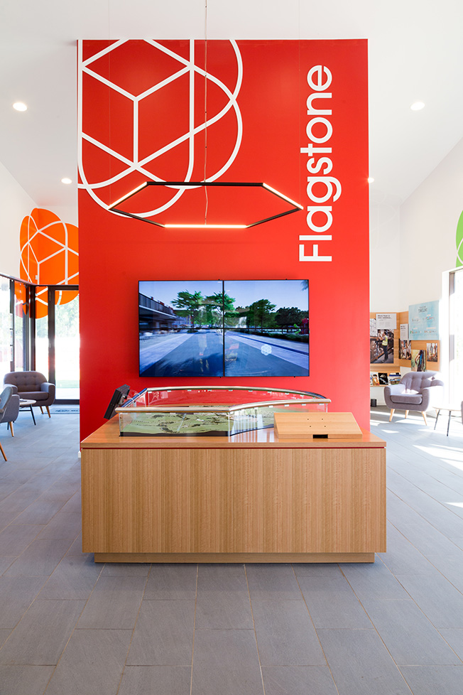 Flagstone Jimboomba Sales Office Gold Coast Signwriter Bremner Signs